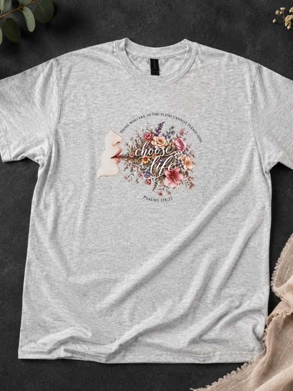 Death & Life in the power of the tongue- Scripture Declaration Custom Tee Shirt